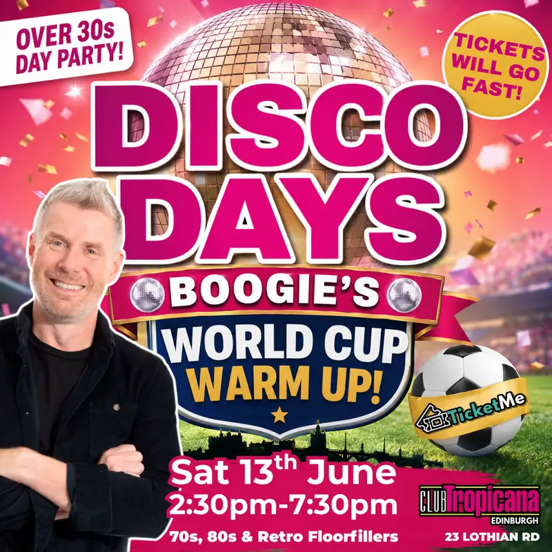 Disco Days | Boogie's World Cup Warm Up | 13th June artwork